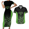 Basketball Custom South East Melbourne Couples Matching Short Sleeve Bodycon Dress and Hawaiian Shirt Simple Australian Dot Art - Aussie Hoodie