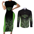 Basketball Custom South East Melbourne Couples Matching Short Sleeve Bodycon Dress and Long Sleeve Button Shirt Simple Australian Dot Art - Aussie Hoodie