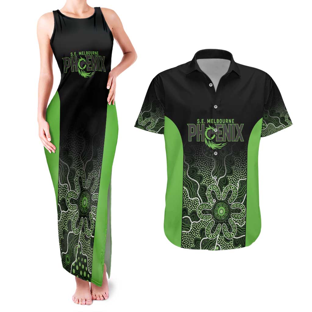 Basketball Custom South East Melbourne Couples Matching Tank Maxi Dress and Hawaiian Shirt Simple Australian Dot Art - Aussie Hoodie