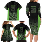 Basketball Custom South East Melbourne Family Matching Long Sleeve Bodycon Dress and Hawaiian Shirt Simple Australian Dot Art - Aussie Hoodie