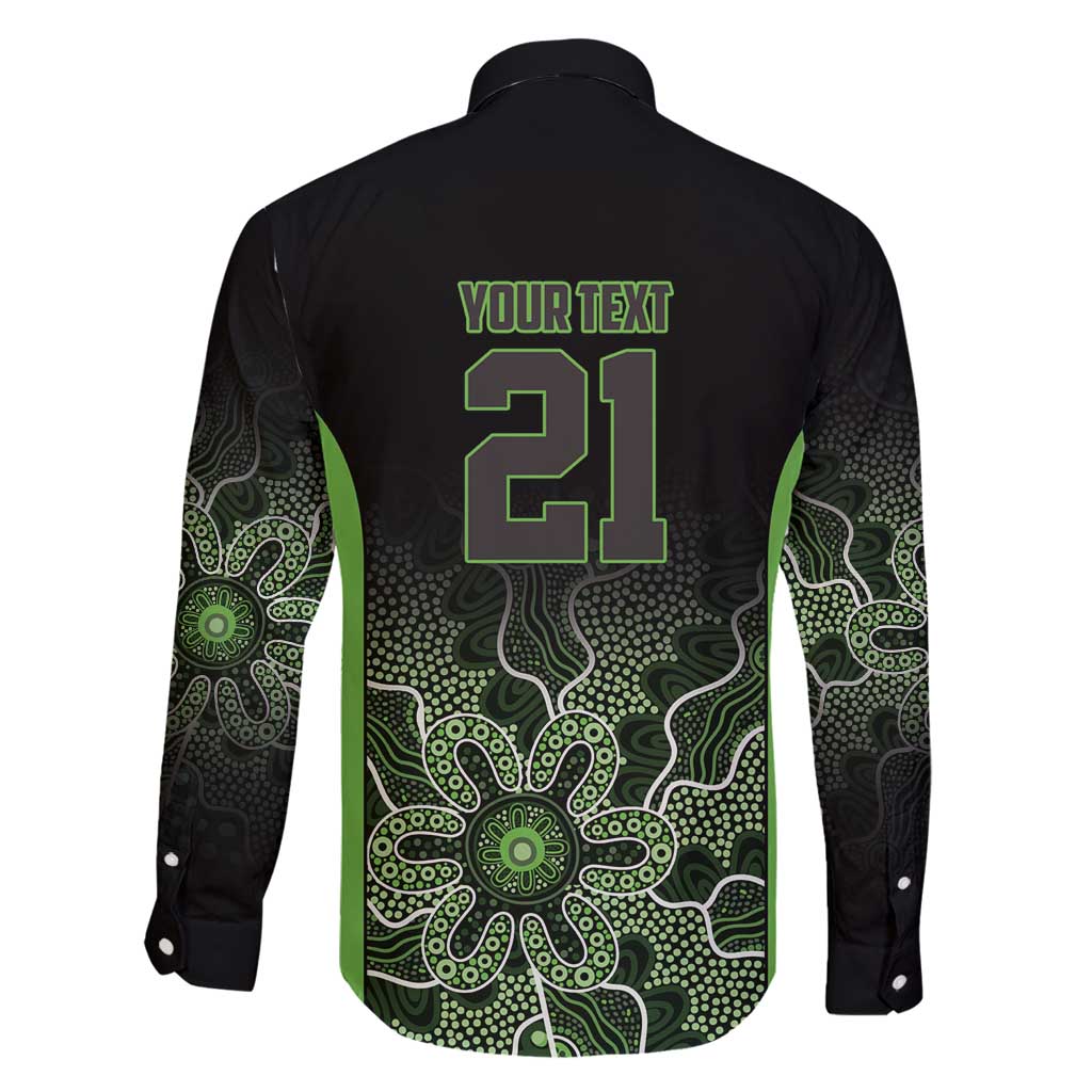 Basketball Custom South East Melbourne Family Matching Long Sleeve Bodycon Dress and Hawaiian Shirt Simple Australian Dot Art - Aussie Hoodie