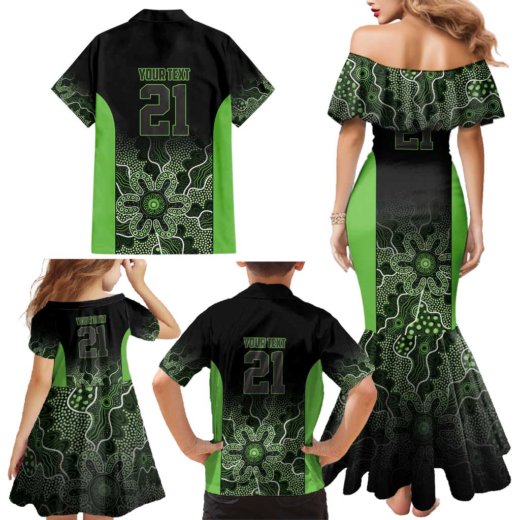 Basketball Custom South East Melbourne Family Matching Mermaid Dress and Hawaiian Shirt Simple Australian Dot Art - Aussie Hoodie