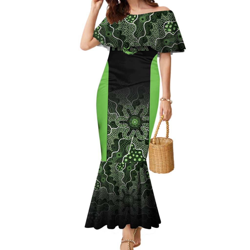 Basketball Custom South East Melbourne Family Matching Mermaid Dress and Hawaiian Shirt Simple Australian Dot Art - Aussie Hoodie