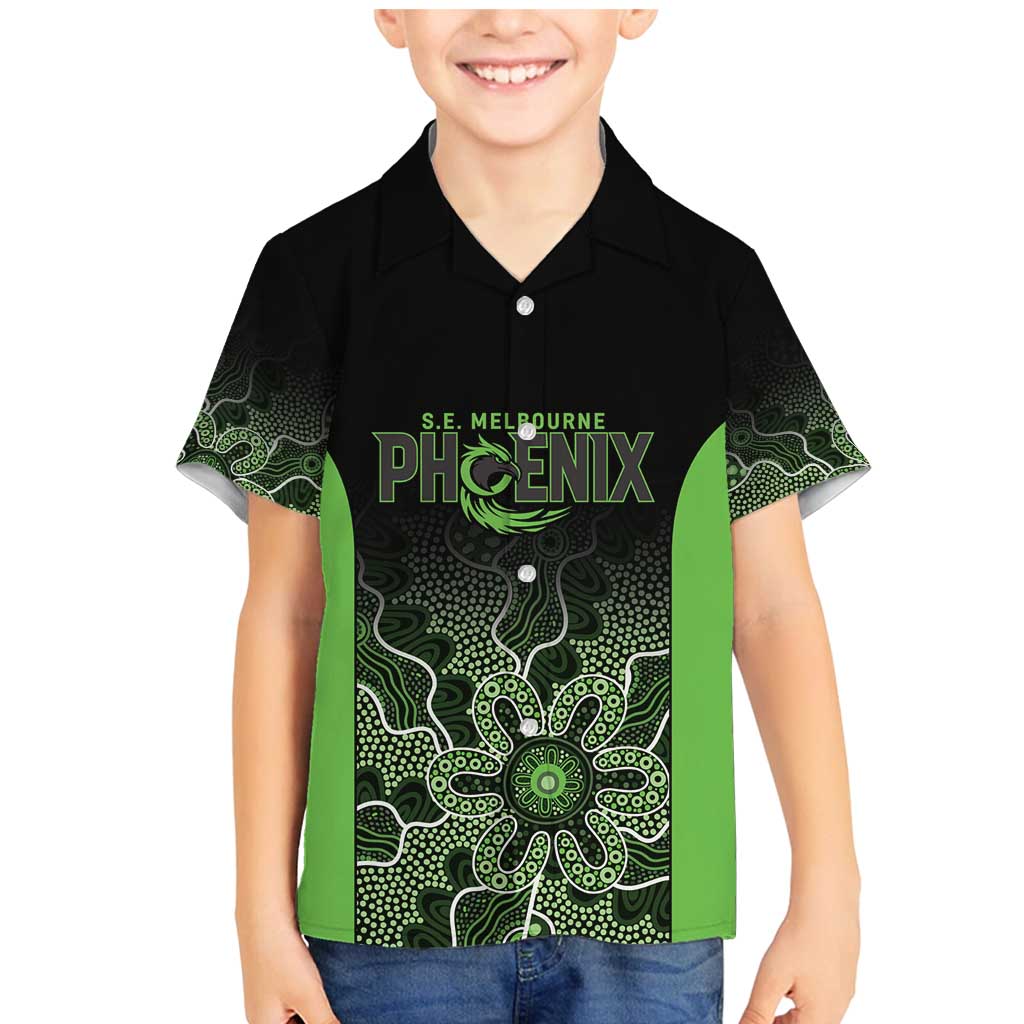 Basketball Custom South East Melbourne Family Matching Mermaid Dress and Hawaiian Shirt Simple Australian Dot Art - Aussie Hoodie