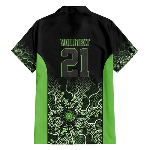 Basketball Custom South East Melbourne Family Matching Off The Shoulder Long Sleeve Dress and Hawaiian Shirt Simple Australian Dot Art - Aussie Hoodie