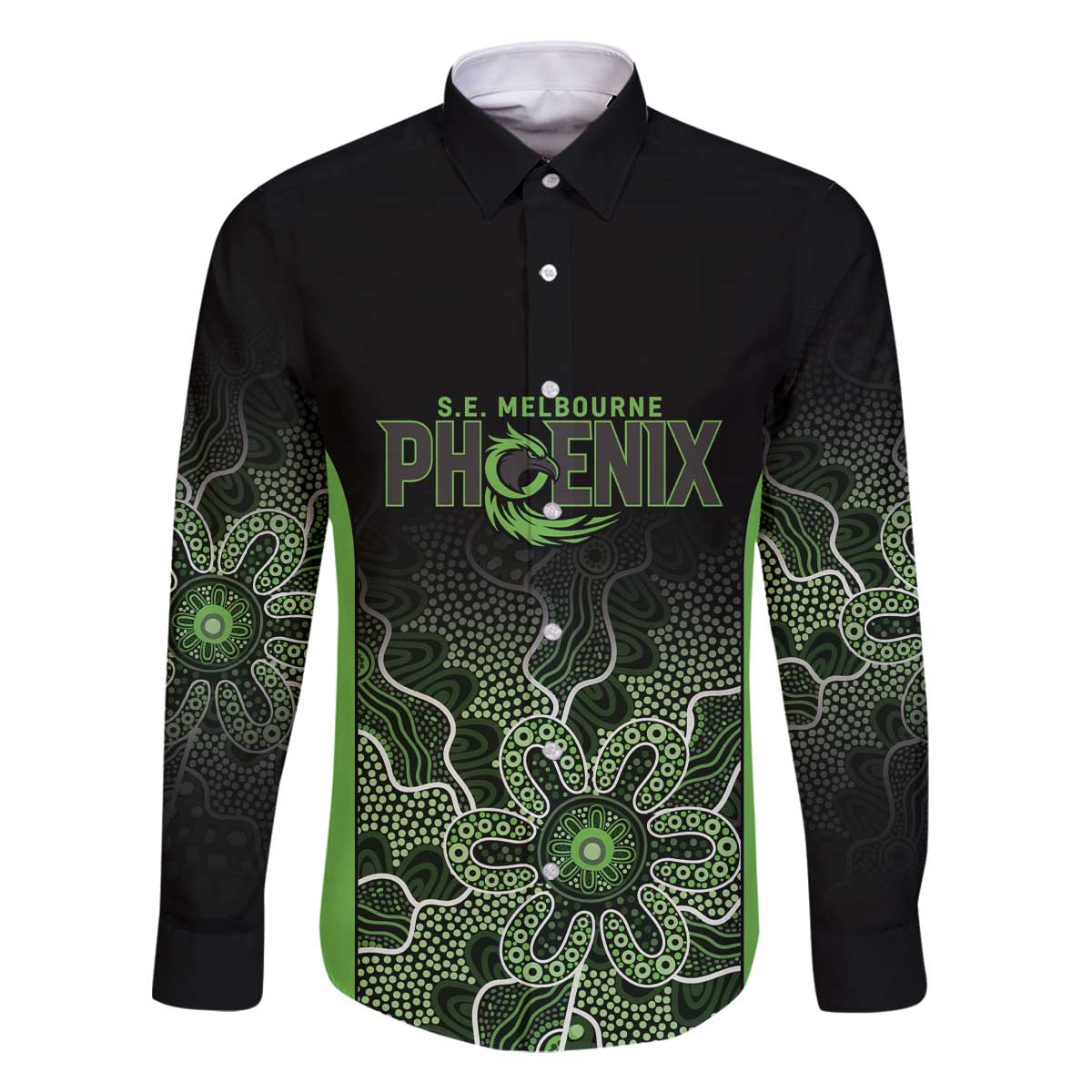 Basketball Custom South East Melbourne Family Matching Off The Shoulder Long Sleeve Dress and Hawaiian Shirt Simple Australian Dot Art - Aussie Hoodie