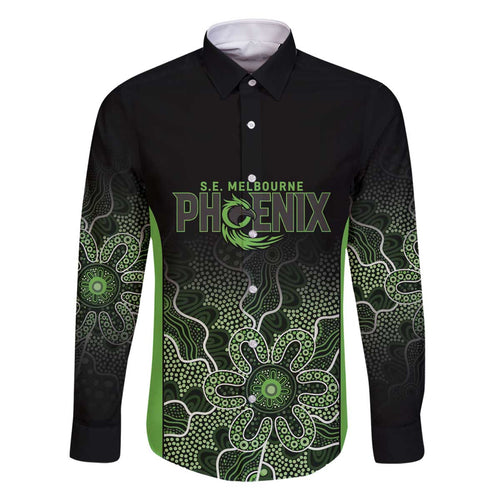 Basketball Custom South East Melbourne Family Matching Off The Shoulder Long Sleeve Dress and Hawaiian Shirt Simple Australian Dot Art - Aussie Hoodie