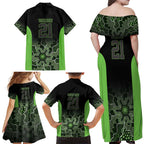 Basketball Custom South East Melbourne Family Matching Off Shoulder Maxi Dress and Hawaiian Shirt Simple Australian Dot Art - Aussie Hoodie