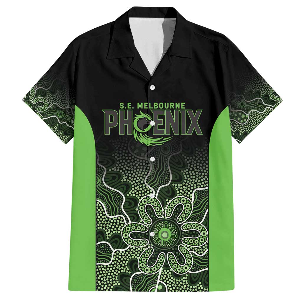 Basketball Custom South East Melbourne Family Matching Off Shoulder Maxi Dress and Hawaiian Shirt Simple Australian Dot Art - Aussie Hoodie