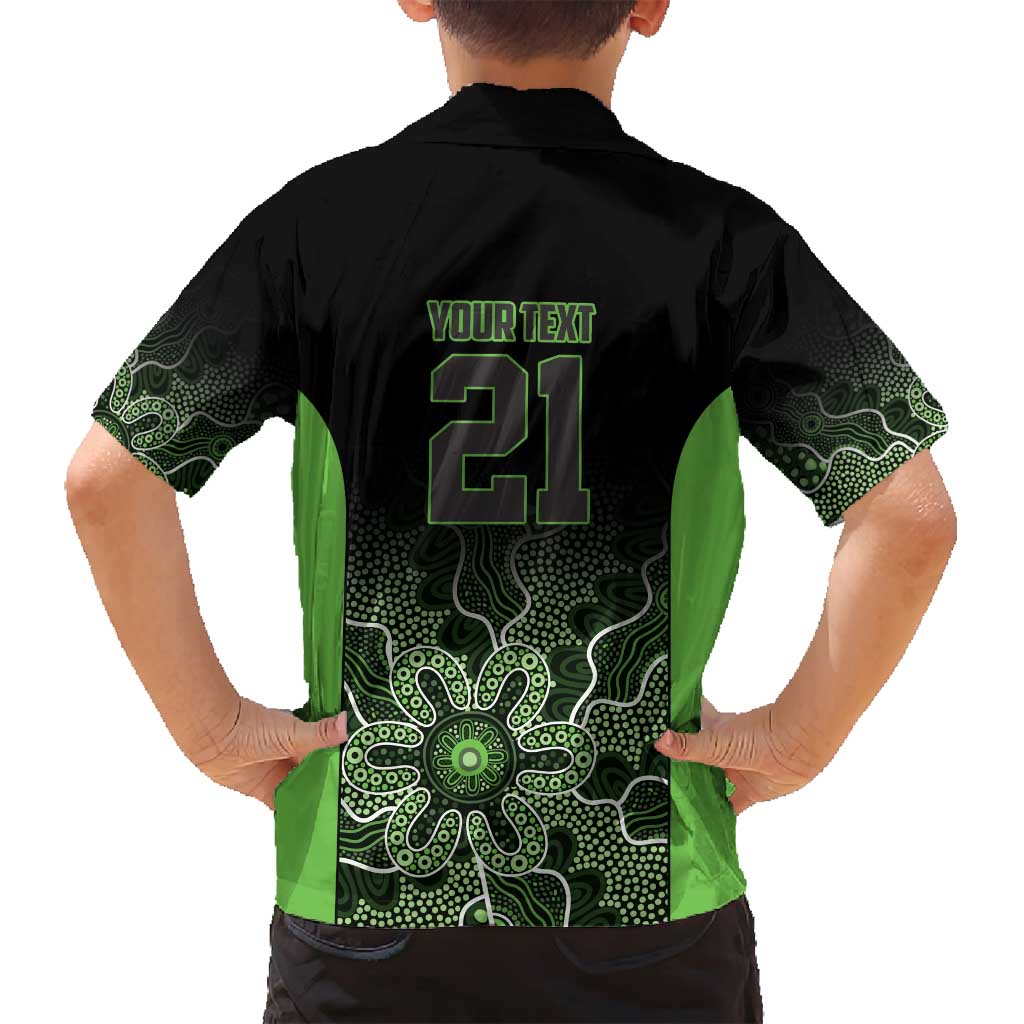 Basketball Custom South East Melbourne Family Matching Off Shoulder Short Dress and Hawaiian Shirt Simple Australian Dot Art - Aussie Hoodie