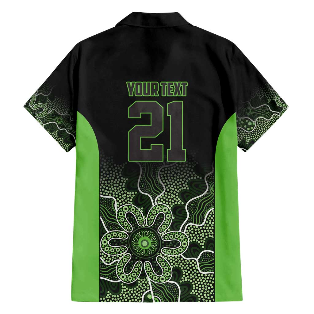 Basketball Custom South East Melbourne Family Matching Off Shoulder Short Dress and Hawaiian Shirt Simple Australian Dot Art - Aussie Hoodie