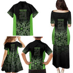 Basketball Custom South East Melbourne Family Matching Puletasi and Hawaiian Shirt Simple Australian Dot Art - Aussie Hoodie