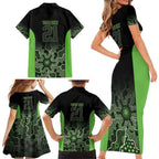 Basketball Custom South East Melbourne Family Matching Short Sleeve Bodycon Dress and Hawaiian Shirt Simple Australian Dot Art - Aussie Hoodie
