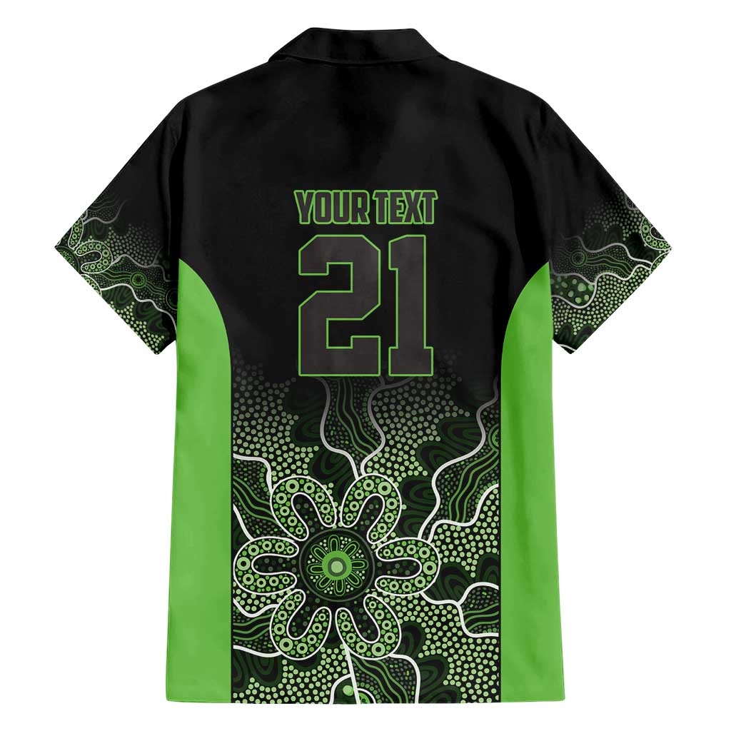 Basketball Custom South East Melbourne Family Matching Short Sleeve Bodycon Dress and Hawaiian Shirt Simple Australian Dot Art - Aussie Hoodie