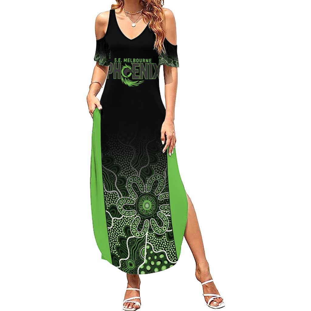 Basketball Custom South East Melbourne Family Matching Summer Maxi Dress and Hawaiian Shirt Simple Australian Dot Art - Aussie Hoodie