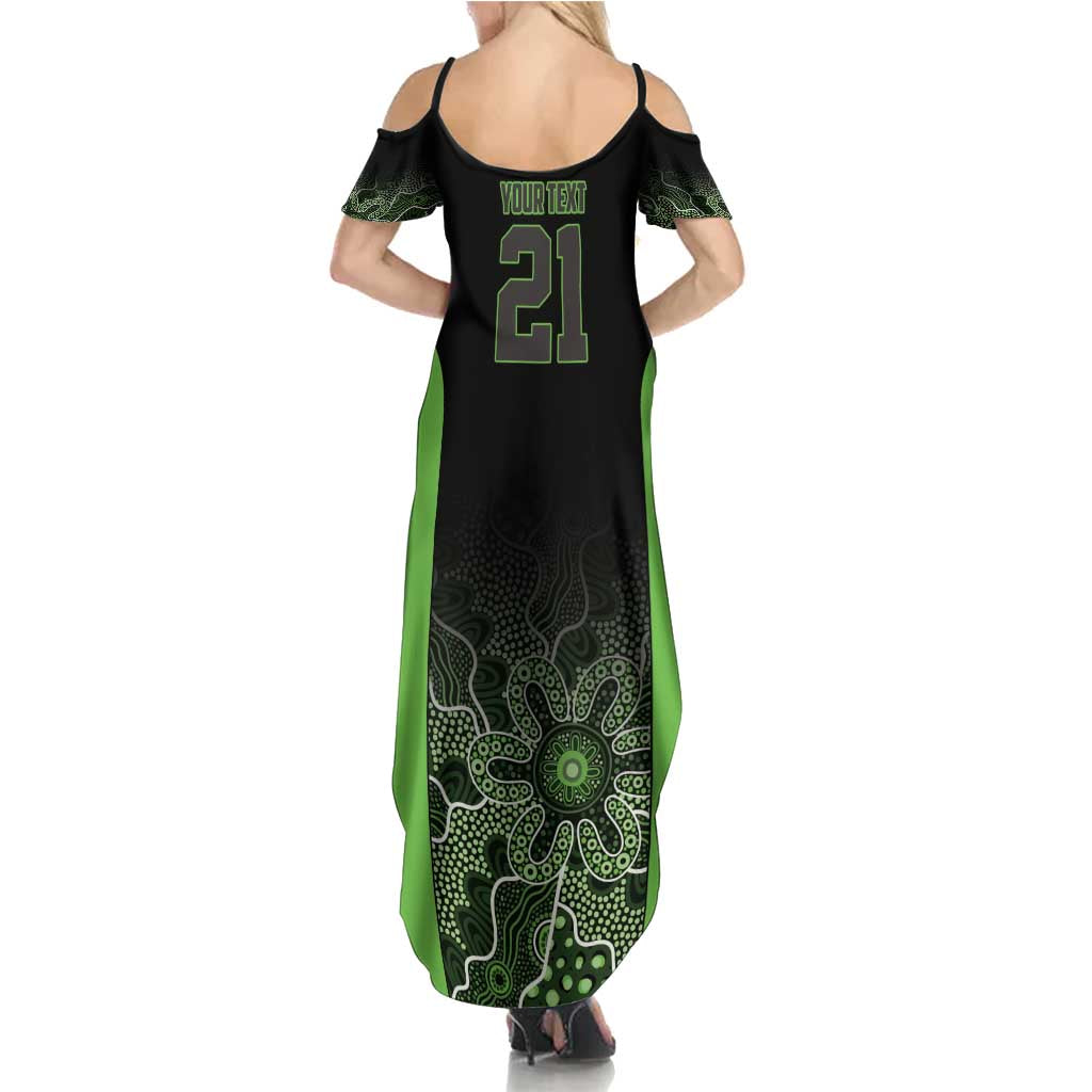 Basketball Custom South East Melbourne Family Matching Summer Maxi Dress and Hawaiian Shirt Simple Australian Dot Art - Aussie Hoodie