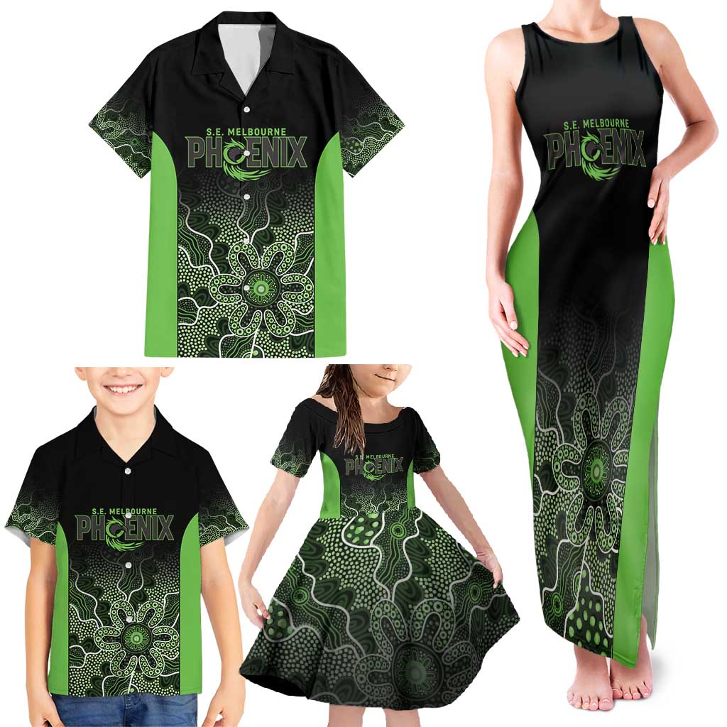 Basketball Custom South East Melbourne Family Matching Tank Maxi Dress and Hawaiian Shirt Simple Australian Dot Art - Aussie Hoodie