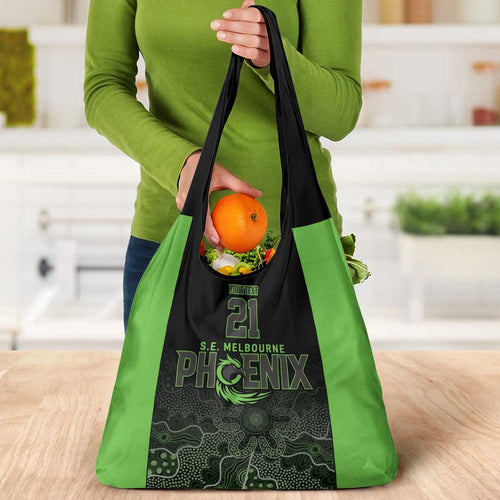 Basketball Custom South East Melbourne Grocery Bag Simple Australian Dot Art - Aussie Hoodie