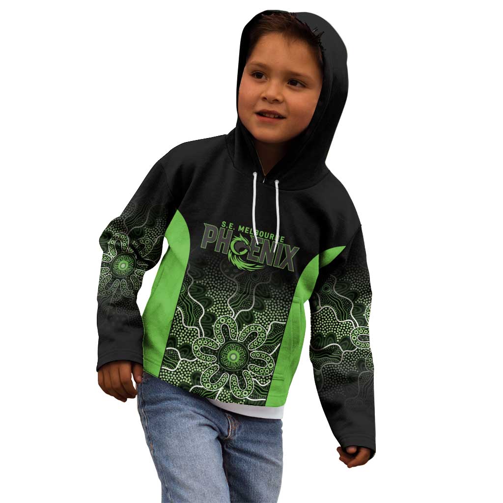 Basketball Custom South East Melbourne Kid Hoodie Simple Australian Dot Art - Aussie Hoodie