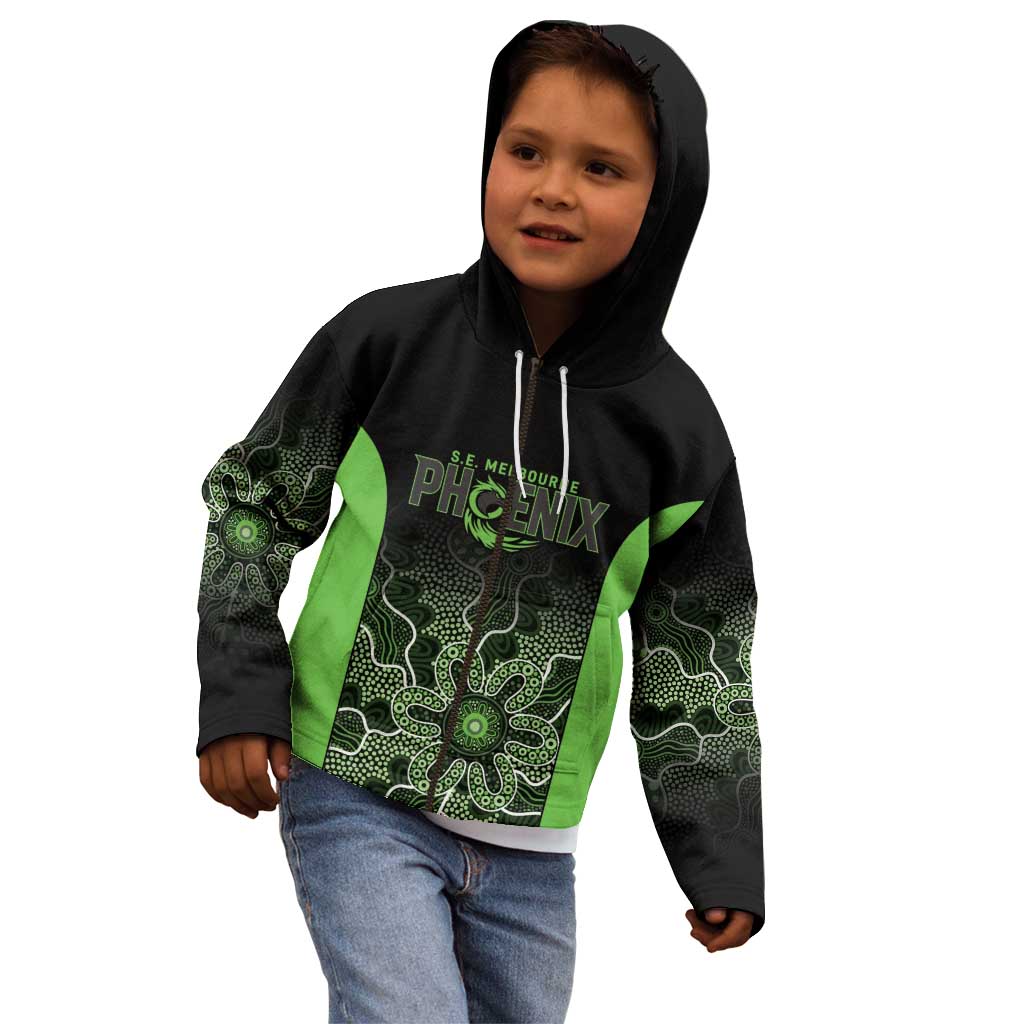 Basketball Custom South East Melbourne Kid Hoodie Simple Australian Dot Art - Aussie Hoodie