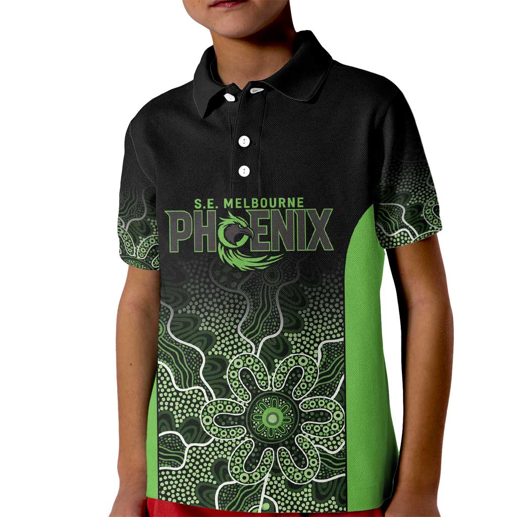 Basketball Custom South East Melbourne Kid Polo Shirt Simple Australian Dot Art - Aussie Hoodie