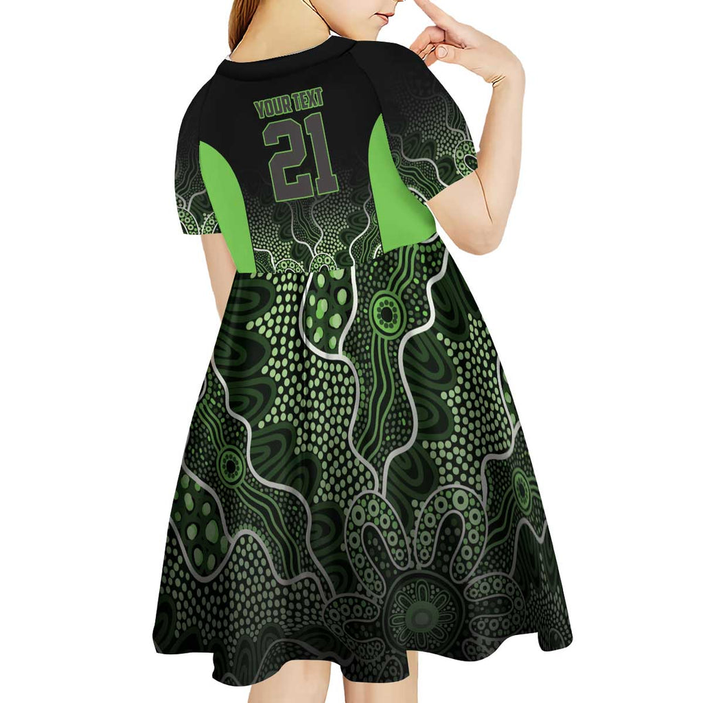 Basketball Custom South East Melbourne Kid Short Sleeve Dress Simple Australian Dot Art - Aussie Hoodie