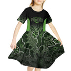 Basketball Custom South East Melbourne Kid Short Sleeve Dress Simple Australian Dot Art - Aussie Hoodie