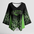 Basketball Custom South East Melbourne Kimono Sleeve Blouse Simple Australian Dot Art - Aussie Hoodie