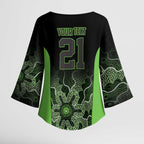 Basketball Custom South East Melbourne Kimono Sleeve Blouse Simple Australian Dot Art - Aussie Hoodie