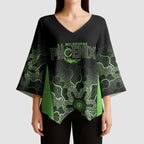 Basketball Custom South East Melbourne Kimono Sleeve Blouse Simple Australian Dot Art - Aussie Hoodie