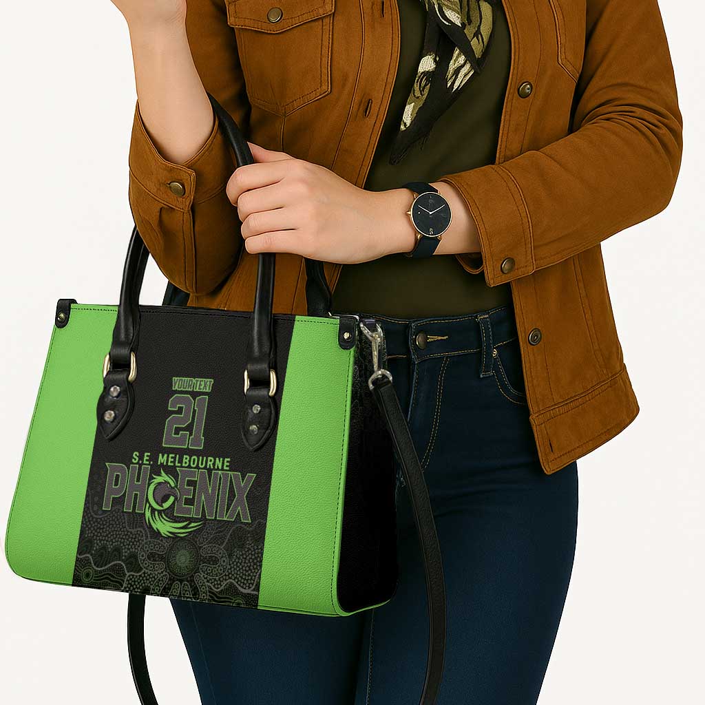 Basketball Custom South East Melbourne Leather Bag Simple Australian Dot Art - Aussie Hoodie