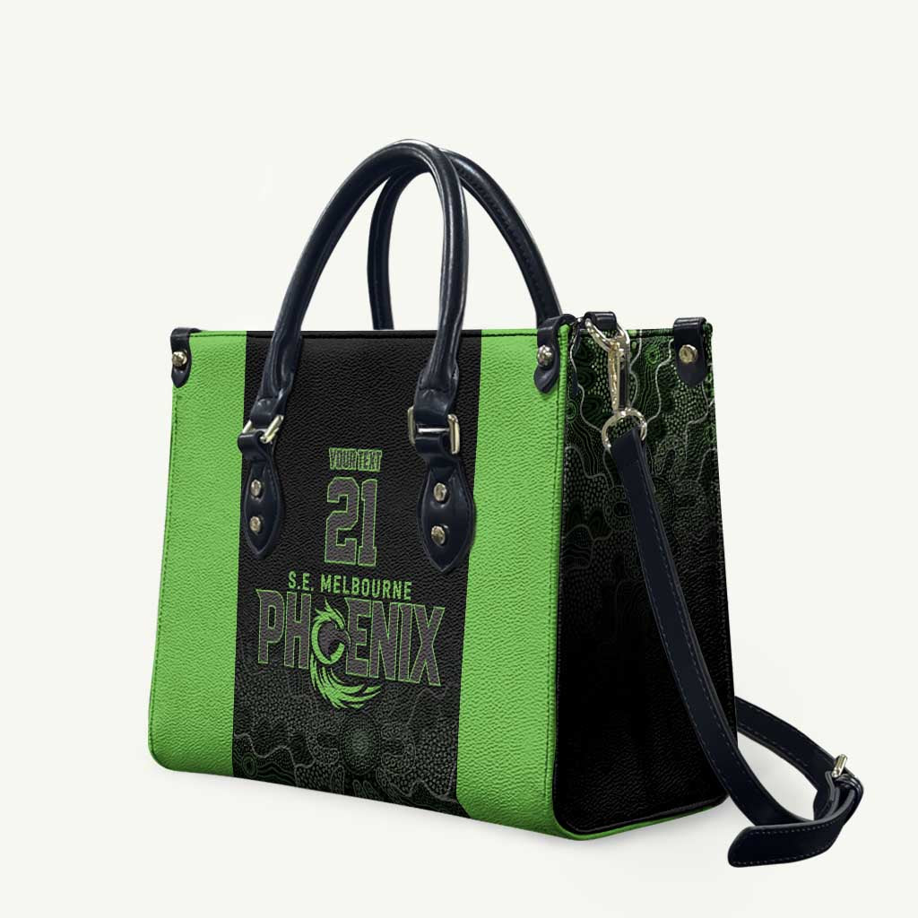Basketball Custom South East Melbourne Leather Bag Simple Australian Dot Art - Aussie Hoodie