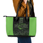 Basketball Custom South East Melbourne Leather Tote Bag Simple Australian Dot Art - Aussie Hoodie