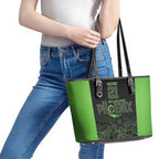 Basketball Custom South East Melbourne Leather Tote Bag Simple Australian Dot Art - Aussie Hoodie