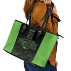Basketball Custom South East Melbourne Leather Tote Bag Simple Australian Dot Art - Aussie Hoodie
