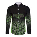 Basketball Custom South East Melbourne Long Sleeve Button Shirt Simple Australian Dot Art - Aussie Hoodie