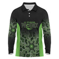 Basketball Custom South East Melbourne Long Sleeve Polo Shirt Simple Australian Dot Art - Aussie Hoodie