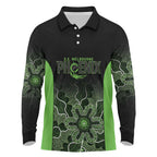 Basketball Custom South East Melbourne Long Sleeve Polo Shirt Simple Australian Dot Art - Aussie Hoodie