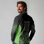 Basketball Custom South East Melbourne Long Sleeve Polo Shirt Simple Australian Dot Art - Aussie Hoodie