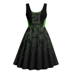 Basketball Custom South East Melbourne Midi Dress Simple Australian Dot Art - Aussie Hoodie