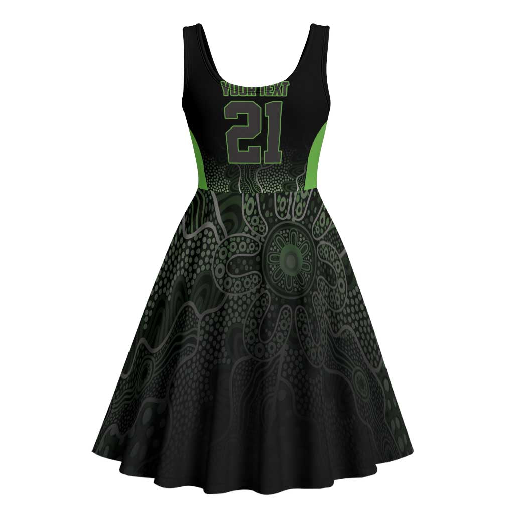 Basketball Custom South East Melbourne Midi Dress Simple Australian Dot Art - Aussie Hoodie