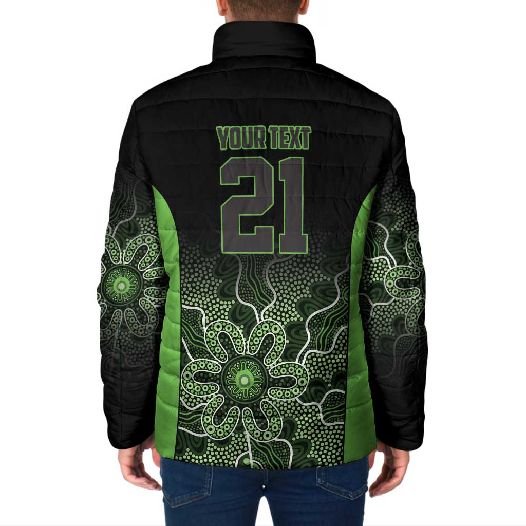 Basketball Custom South East Melbourne Padded Jacket Simple Australian Dot Art - Aussie Hoodie