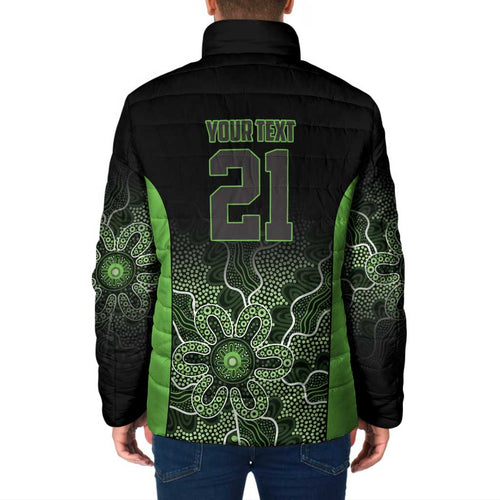 Basketball Custom South East Melbourne Padded Jacket Simple Australian Dot Art - Aussie Hoodie
