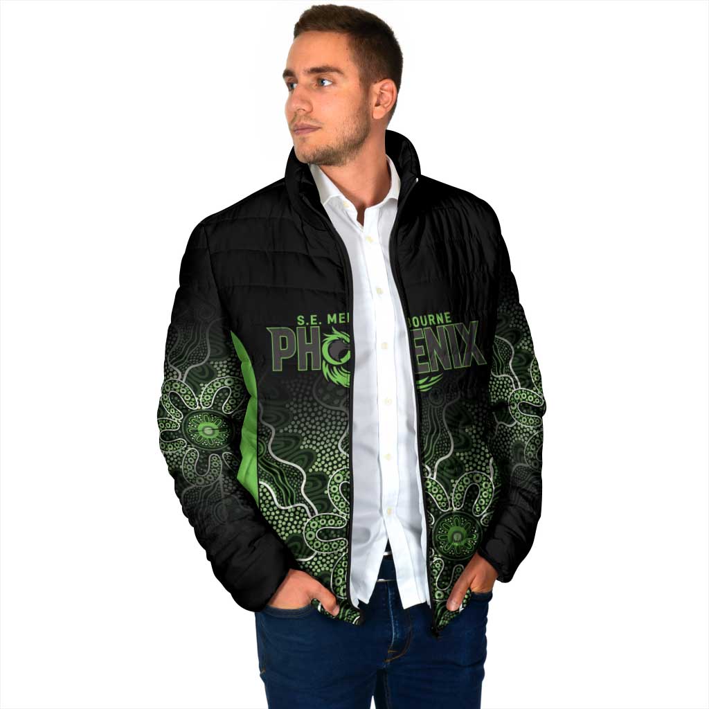 Basketball Custom South East Melbourne Padded Jacket Simple Australian Dot Art - Aussie Hoodie