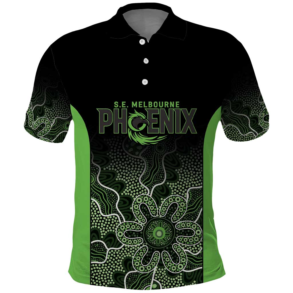 Basketball Custom South East Melbourne Polo Shirt Simple Australian Dot Art - Aussie Hoodie