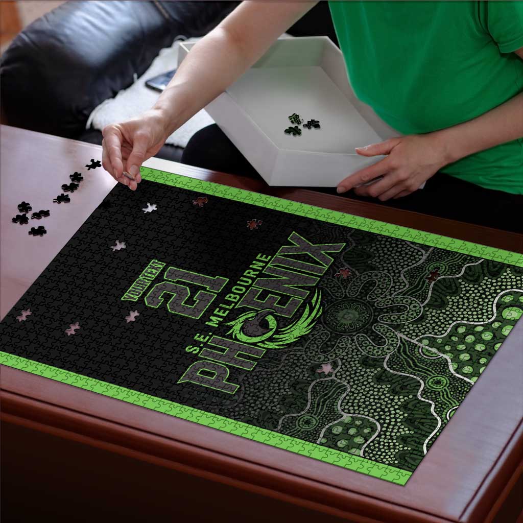 Basketball Custom South East Melbourne Puzzle Simple Australian Dot Art LT9