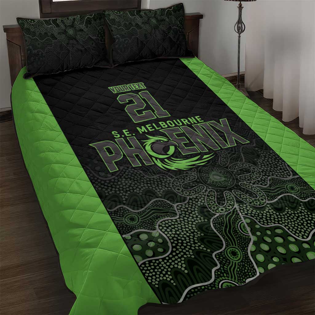 Basketball Custom South East Melbourne Quilt Bed Set Simple Australian Dot Art - Aussie Hoodie