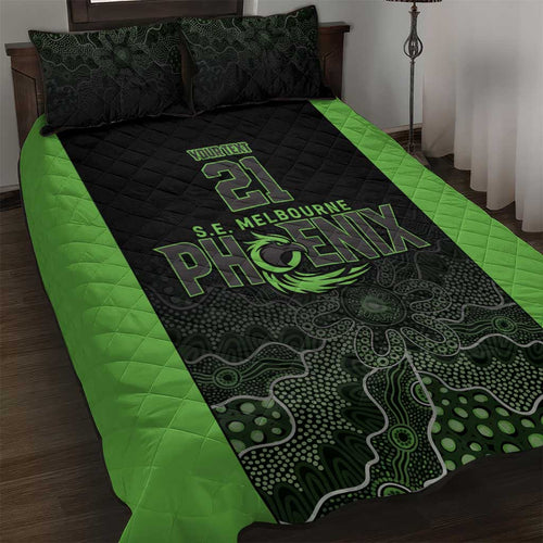 Basketball Custom South East Melbourne Quilt Bed Set Simple Australian Dot Art - Aussie Hoodie