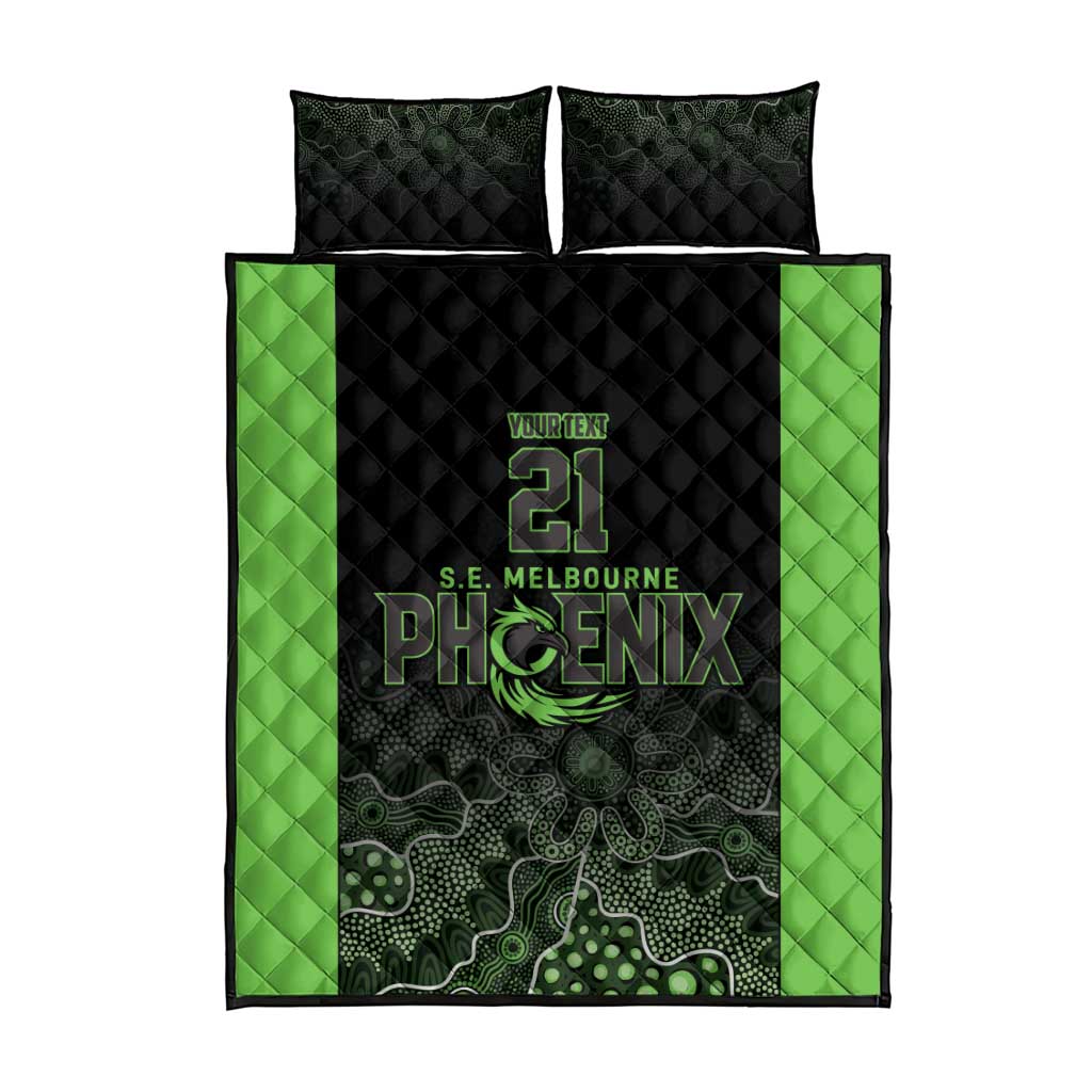 Basketball Custom South East Melbourne Quilt Bed Set Simple Australian Dot Art - Aussie Hoodie