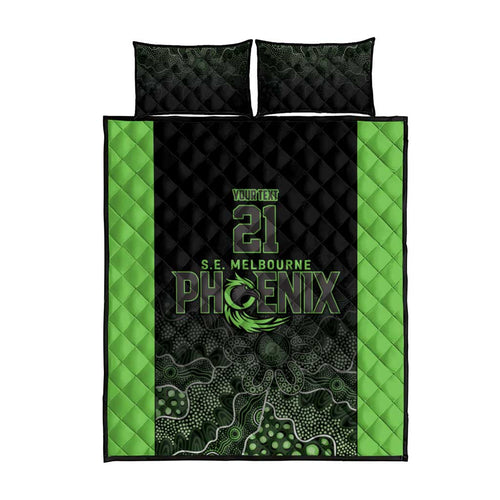 Basketball Custom South East Melbourne Quilt Bed Set Simple Australian Dot Art - Aussie Hoodie